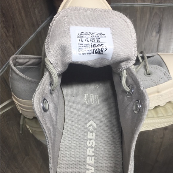 🌺 Converse Ctas Lift Ripple Canvas OX Pale Grey W - Picture 5 of 8